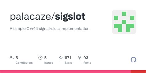 palacaze/sigslot: A simple C++14 signal.